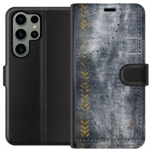 Samsung Galaxy S23 Ultra Svart Plånboksfodral Metall