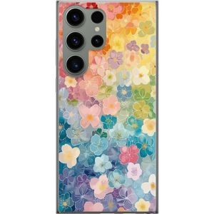 Samsung Galaxy S23 Ultra Transparent Mobilskal Miniatyrblommor