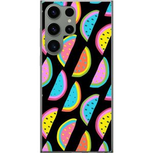 Samsung Galaxy S23 Ultra Transparent Mobilskal Vattenmelon