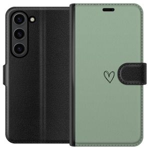 Samsung Galaxy S24 Sort Lommebokdeksel Hjärta