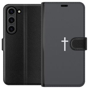 Samsung Galaxy S24 Svart Plånboksfodral Kors
