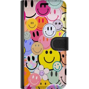 Samsung Galaxy S24 FE Sort Lommebokdeksel Leende Ansikten