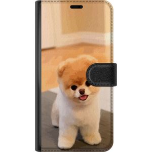 Samsung Galaxy S24 FE Sort Lommebokdeksel Söt Valp