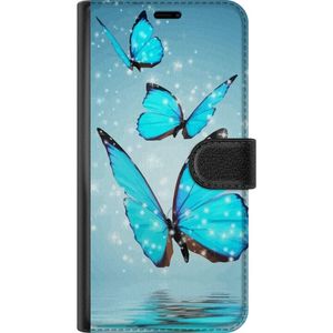 Samsung Galaxy S24 FE Sort Lommebokdeksel Magiska Fjärilar