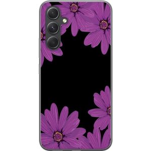Samsung Galaxy S24 FE Transparent Mobilskal Blomster