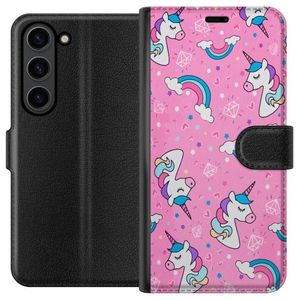 Samsung Galaxy S24+ Svart Plånboksfodral Enhörningar