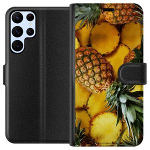 Samsung Galaxy S24 Ultra Svart Plånboksfodral Ananas