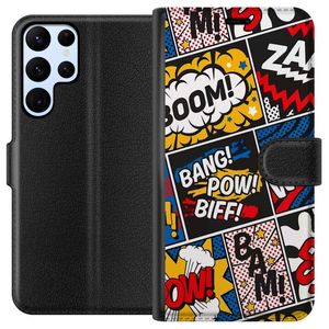Samsung Galaxy S24 Ultra Svart Plånboksfodral Tecknat Boom!