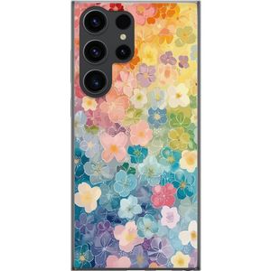 Samsung Galaxy S24 Ultra Transparent Mobilskal Miniatyrblommor