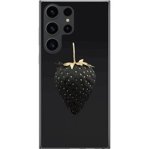 Samsung Galaxy S24 Ultra Transparent Mobilskal Exklusiv Jordgubbe