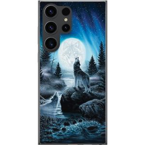 Samsung Galaxy S24 Ultra Transparent Mobilskal Varjar på natten