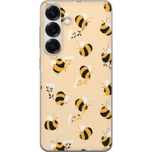 Samsung Galaxy S25 Transparent Mobilskal Humlor