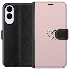 Samsung Galaxy S25 Edge Musta Lompakkokotelo Hjärta.