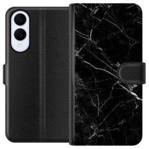 Samsung Galaxy S25 Edge Sort Lommebokdeksel Svart marmor