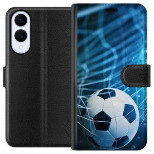 Samsung Galaxy S25 Edge Sort Lommebokdeksel Fotboll