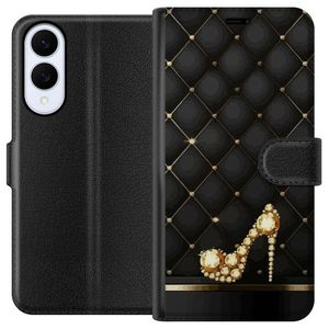 Samsung Galaxy S25 Edge Sort Lommebokdeksel Lyxig Sko