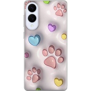 Samsung Galaxy S25 Edge Läpinäkyvä Puhelinkotelo Fluffiga Tassar