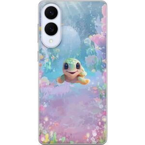 Samsung Galaxy S25 Edge Läpinäkyvä Puhelinkotelo Glad Sköldpadda