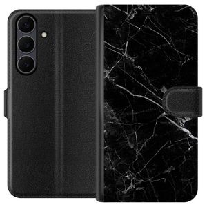 Samsung Galaxy S25 FE Musta Lompakkokotelo Svart marmor