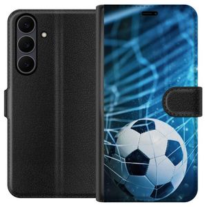 Samsung Galaxy S25 FE Sort Lommebokdeksel Fotboll