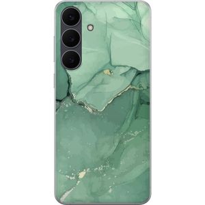 Samsung Galaxy S25 FE Gjennomsiktig Telefondeksel Grön Marmor
