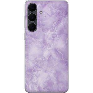 Samsung Galaxy S25 FE Läpinäkyvä Puhelinkotelo Lila marmor