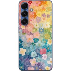 Samsung Galaxy S25+ Gennemsigtigt Telefoncover Miniatyrblommor