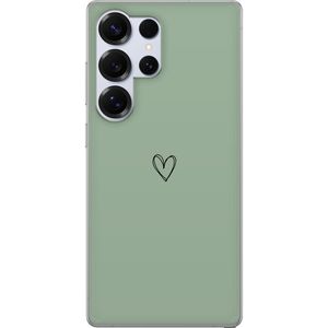 Samsung Galaxy S25 Ultra Transparent Mobilskal Hjärta