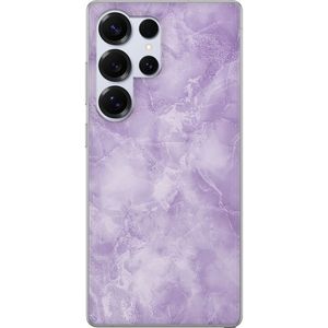 Samsung Galaxy S25 Ultra Gjennomsiktig Telefondeksel Lila marmor