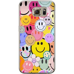 Samsung Galaxy S6 Transparent Mobilskal Leende Ansikten