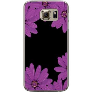 Samsung Galaxy S6 Transparent Mobilskal Blomster