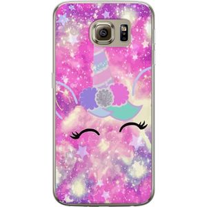 Samsung Galaxy S6 Transparent Mobilskal Glad Enhörning