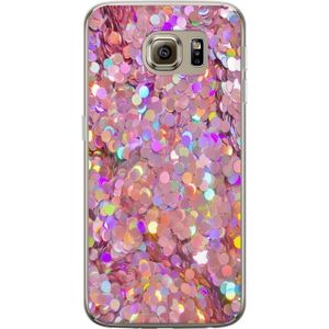Samsung Galaxy S6 Transparent Mobilskal Glitter