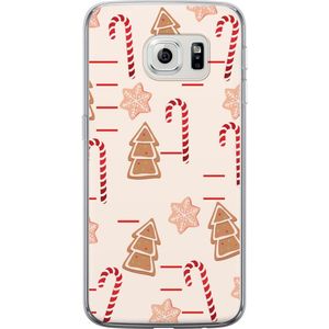 Samsung Galaxy S6 edge Transparent Mobilskal Julens Godisglädje