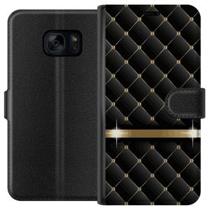 Samsung Galaxy S7 Sort Tegnebogsetui Lyxigt