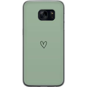 Samsung Galaxy S7 Gennemsigtigt Telefoncover Hjärta