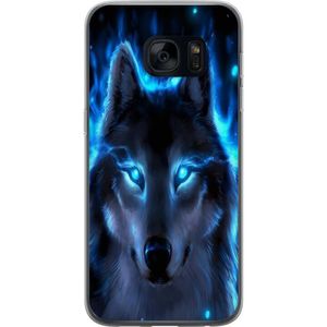 Samsung Galaxy S7 Gennemsigtigt Telefoncover Blå Varg