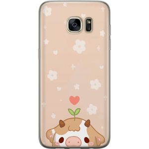 Samsung Galaxy S7 edge Gjennomsiktig Telefondeksel Gullunge