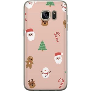 Samsung Galaxy S7 edge Transparent Mobilskal Klassisk Julfest