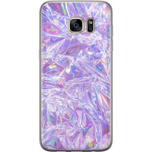 Samsung Galaxy S7 edge Transparent Mobilskal Glitter