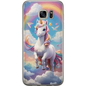 Samsung Galaxy S7 edge Transparent Mobilskal Stolt Enhörnig