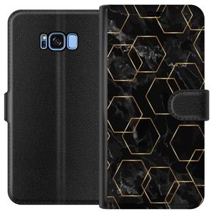 Samsung Galaxy S8 Musta Lompakkokotelo Guldkretsen