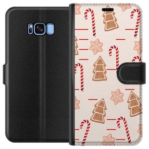 Samsung Galaxy S8 Svart Plånboksfodral Julens Godisglädje