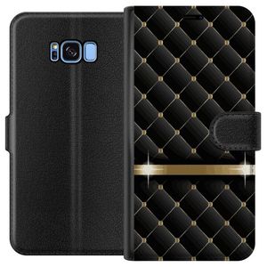 Samsung Galaxy S8 Musta Lompakkokotelo Lyxigt