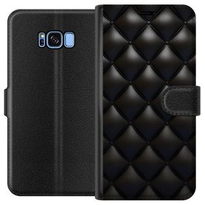 Samsung Galaxy S8 Svart Plånboksfodral Lyxiga rutor
