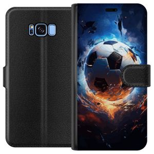 Samsung Galaxy S8 Musta Lompakkokotelo Flygande boll