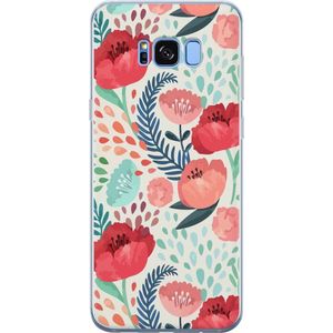Samsung Galaxy S8 Transparent Mobilskal Flora
