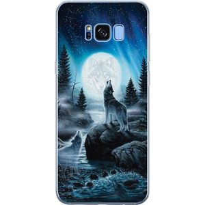 Samsung Galaxy S8 Transparent Mobilskal Varjar på natten