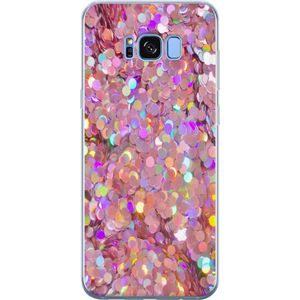 Samsung Galaxy S8 Transparent Mobilskal Glitter