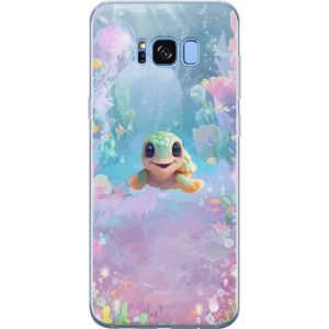 Samsung Galaxy S8 Transparent Mobilskal Glad Sköldpadda